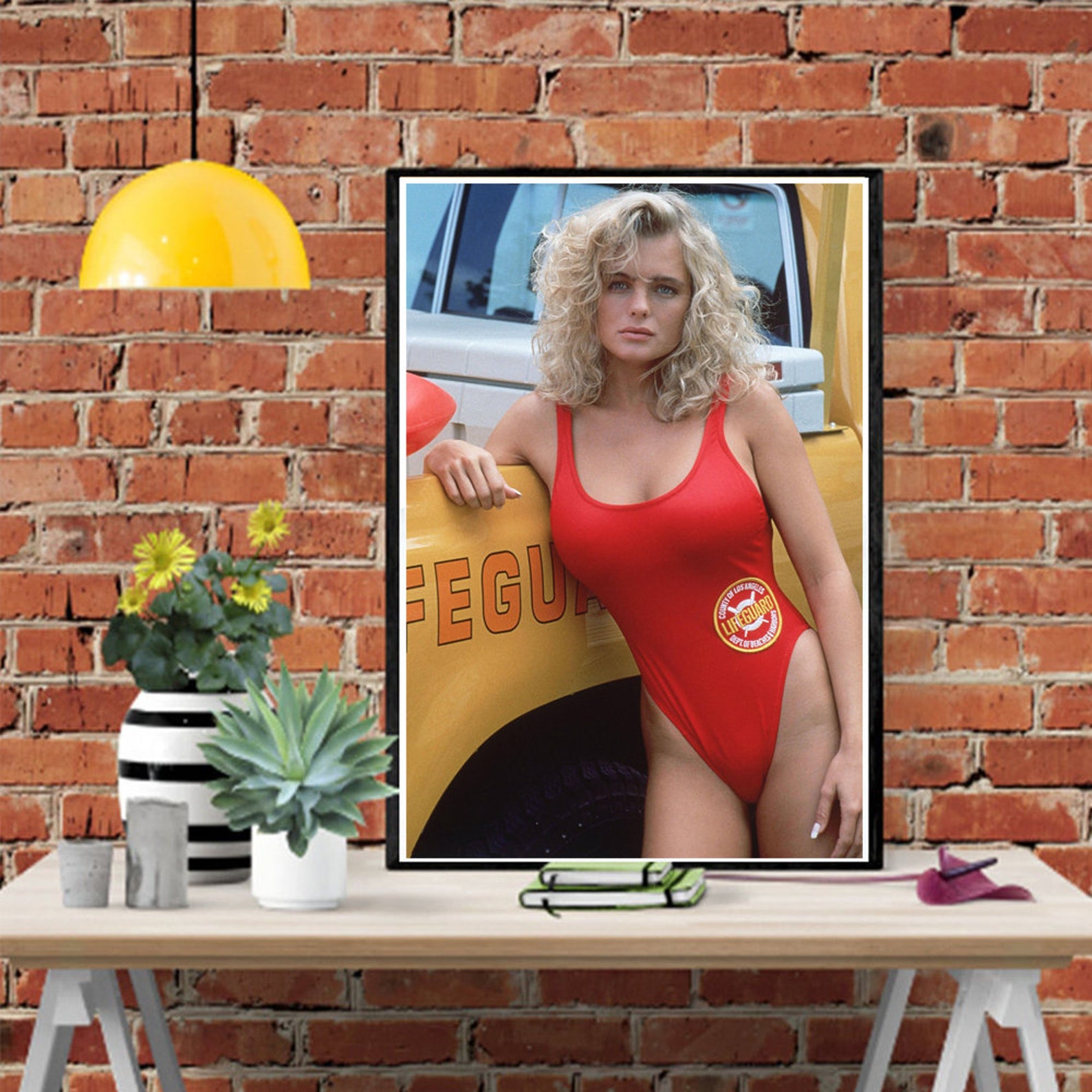 Erika Eleniak 90s Poster Model Bikini Poster Home Decor | Etsy