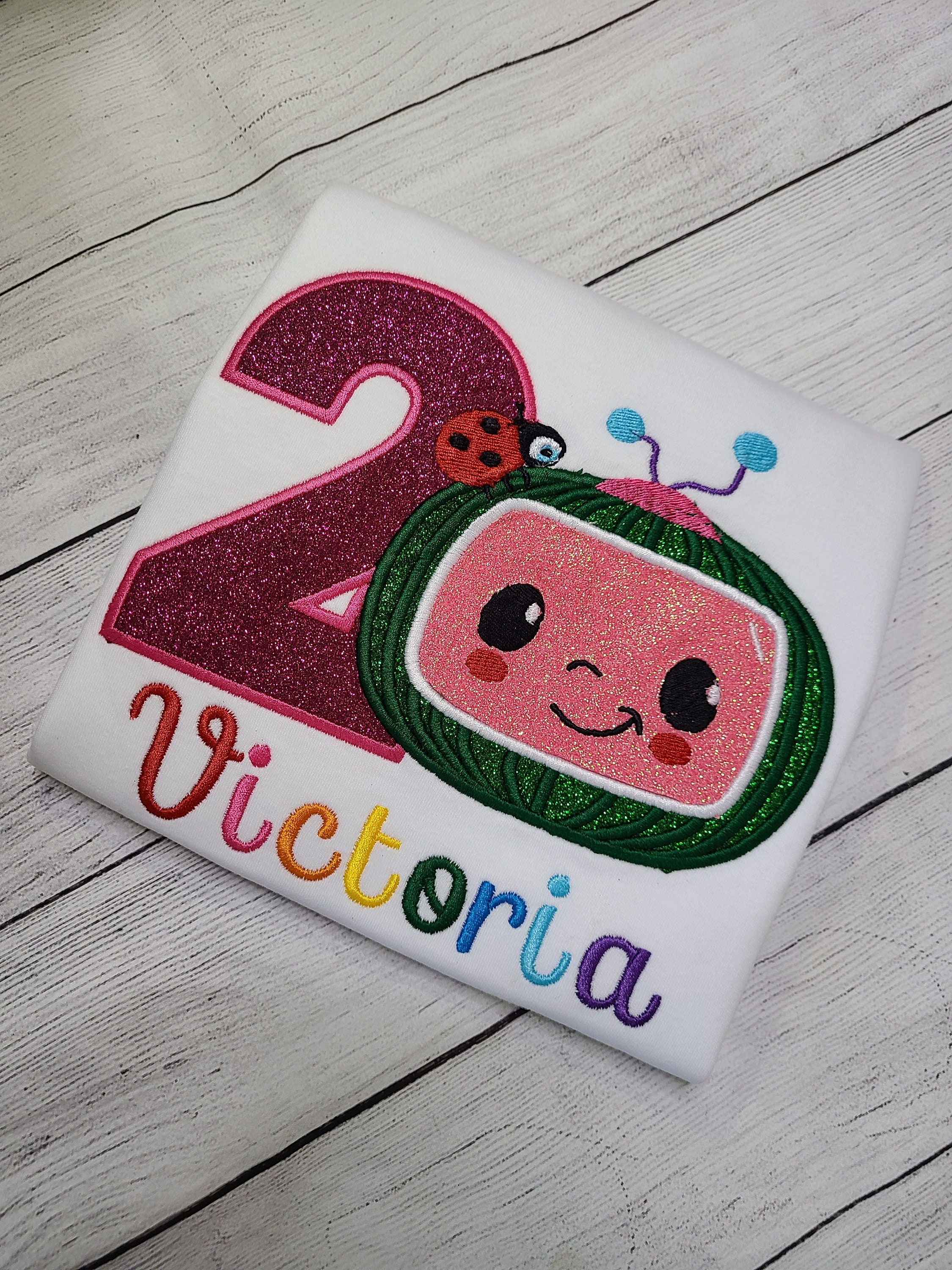 Cocomelon Theme Party Shirt/ Personalized Embroidered - Etsy