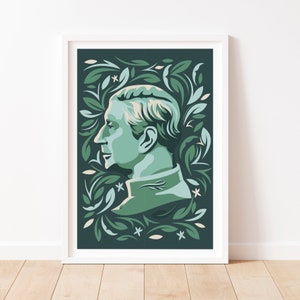 King Charles Print, King Charles,Royals Art, Portrait Print of King Charles, King Poster, Coronation Art, King Charles Coronation