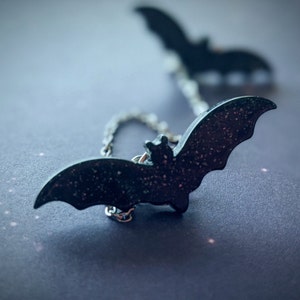 Bat cardigan clips / sweater chain / sweater clasp