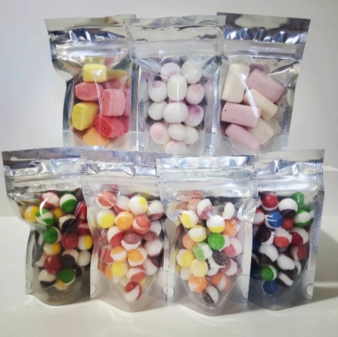 7 Bag Variety Sampler Pack Freeze Dried Candy Wild Berry, Sour