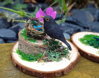 Custom Miniature polymer amimal sculpt bird personalised handmade OOAK