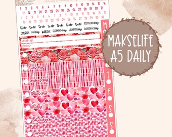 MAKSELIFE A5 DAILY 081 | Planner Stickers, MakseLife planner stickers