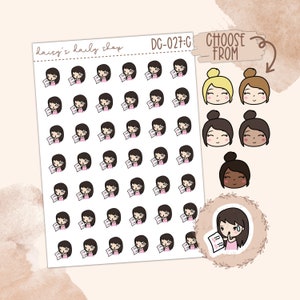 DC-027 | DOODLE GIRL, Planner Stickers, Erin Condren, Makselife, Plum Paper, Laurel Denise, Finance