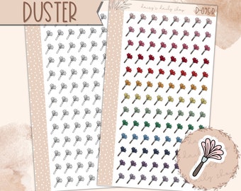 D-095 | DUSTER ICONS | Planner Stickers, Erin Condren, Makselife, Plumpaper