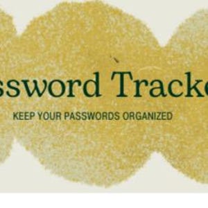 Digital Password Tracker (Online Accounts Organizer)