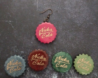 Nuka Cola Glass Dangle Earrings