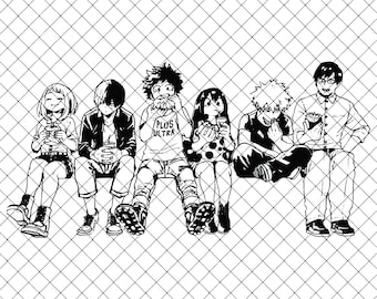 Free Free 331 Friends Anime Svg SVG PNG EPS DXF File