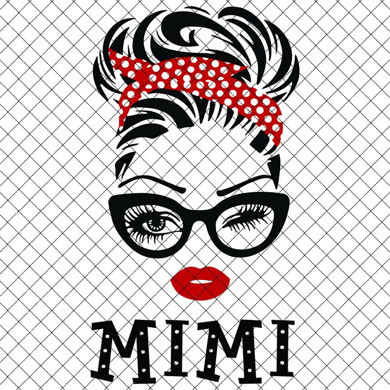 Download Mimi Svg Grandma Birthday Svg Grandma Gift Design Mimi Face Etsy