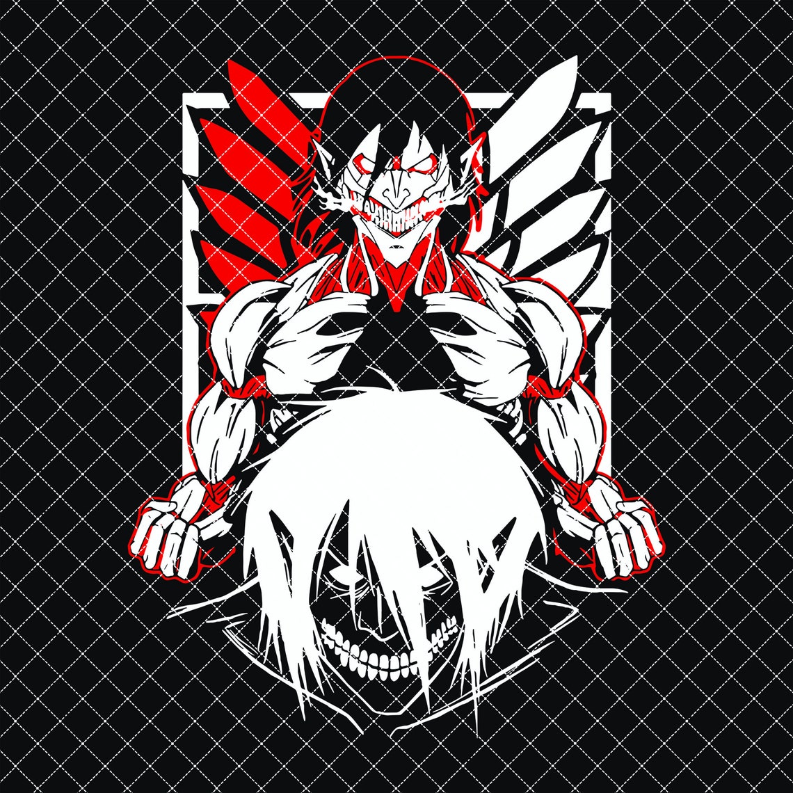 Eren Svg Attack on titan logo Svg Attack on titan Svg Anime Etsy