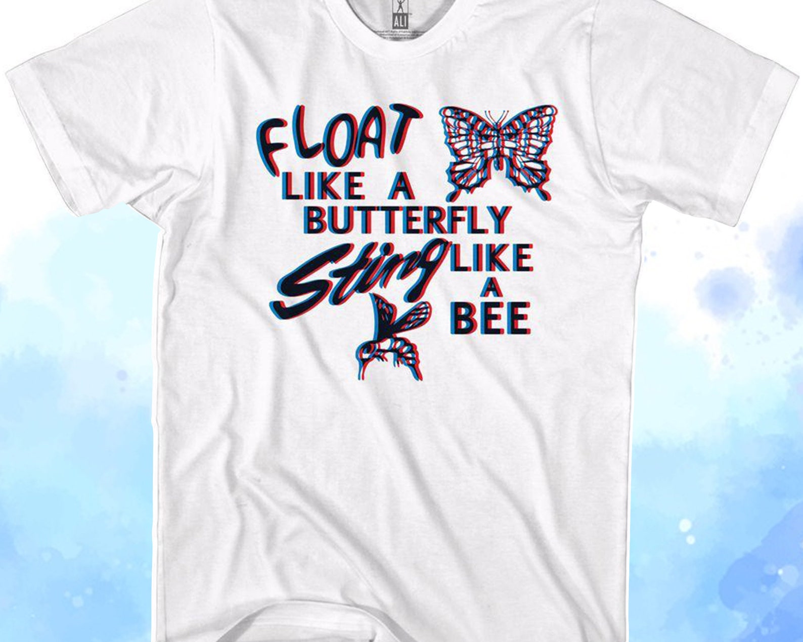 Float Like A Butterfly Sting Like A Bee Muhammad Ali The Etsy