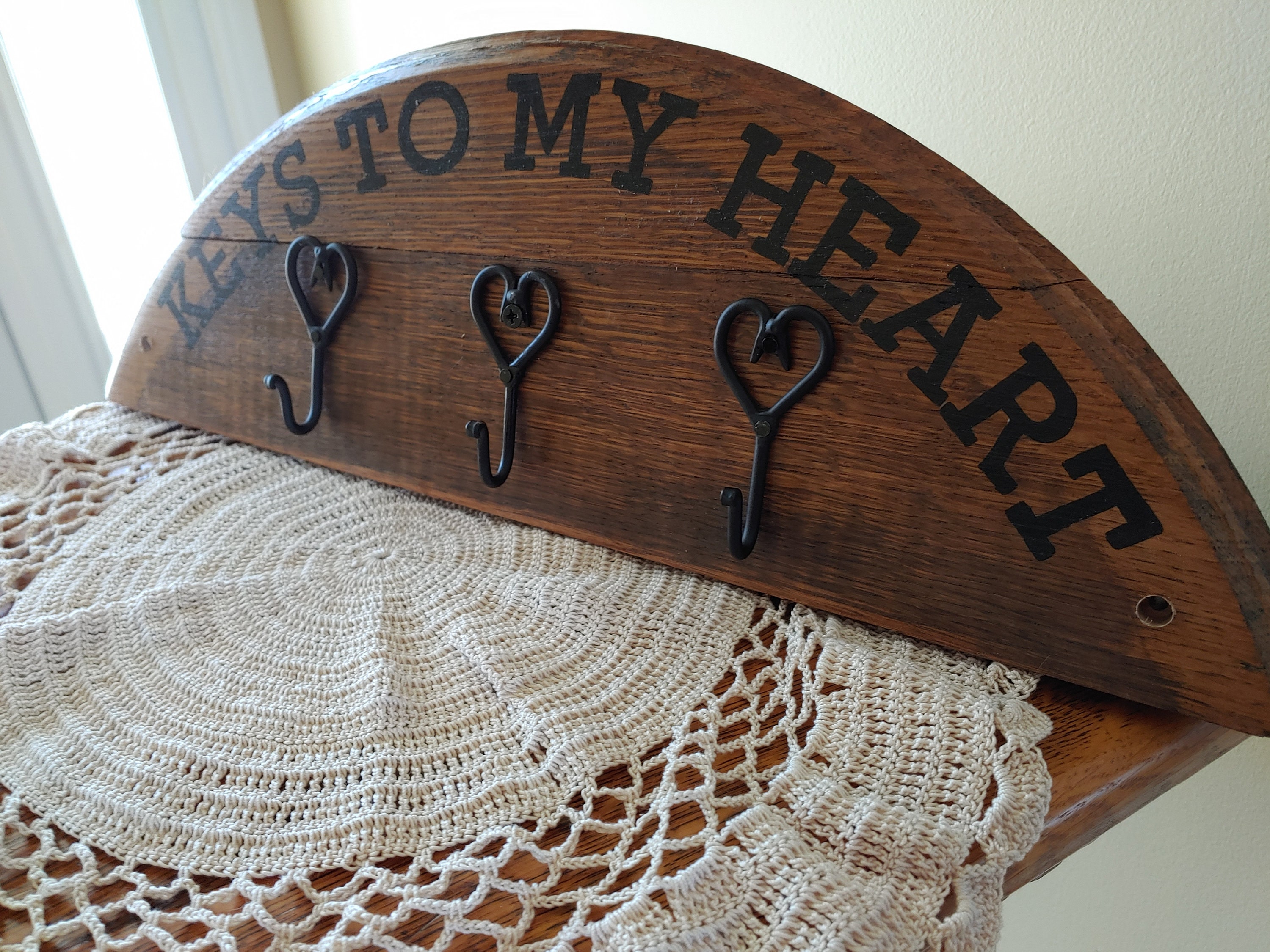 Fass Deckel dekorative Wand-Dekor Fass Schlüsselanhänger | Etsy