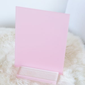 5”x7” Acrylic Blanks, DYI Acrylic Blanks, Wedding Sign, Clear Sign, Sign and Stand, Acrylic Stand, Invitations
