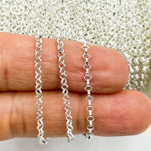 1FT 2mm 925 Silver Unfinished Chain Square Box Necklace Chain