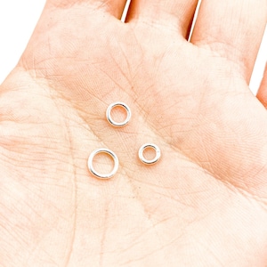 10pcs 6mm 20.5ga Close 925 Silver Ring, Close Silver Jump Ring Silver Findings, Wholesale Jewelry 925 Silver Supply. 5004481C