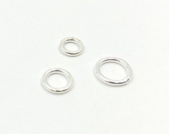 10pcs 7mm 18ga Open 925 Silver Ring, Open Jump Ring Silver Bulk Findings, Wholesale 925 silver Jewelry Supply vrac, 925 Silver Jump Ring