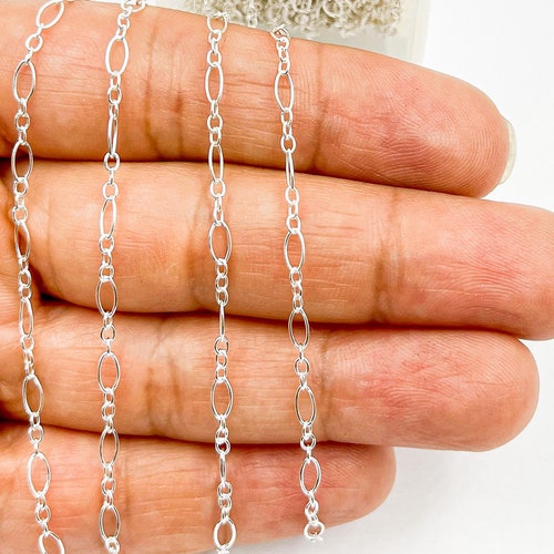 925 Sterling Silver Chainanchor Chainbulk Unfinished Etsy