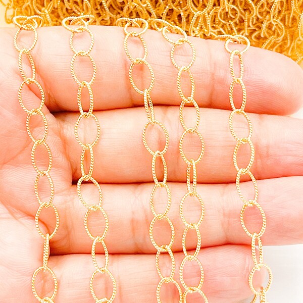 Oval Link Chain Etsy
