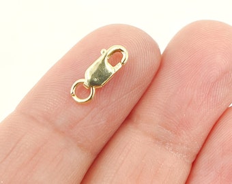 Zapięcie typu homar z litego złota próby 14K, 8,4 mm. Hurtowa sprzedaż biżuterii. 0014LC0WR14KY