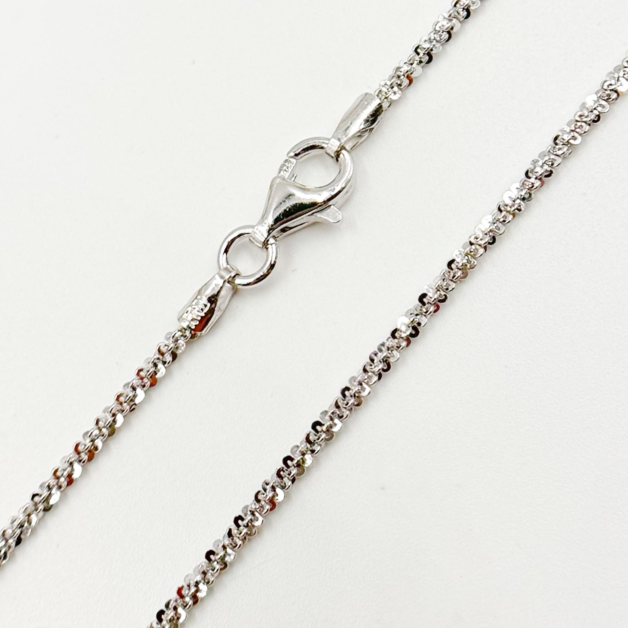 925 Sterling Silver Sparkle Glitter Margarita Diamond Cut
