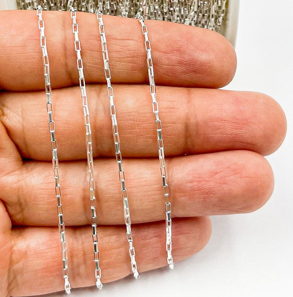 925 Sterling Silver Chain Bulk By Foot Wholesale - Pure Silver Chain
