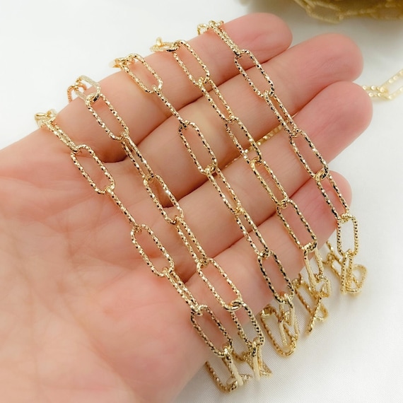 エキゾチックアクセサリー☆メッキチェーンなどまとめ売り 50cm☆三角クリスタル チェーン 18Kメッキ デザインチェーン 切り売り