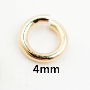 4mm 20 Gauge Open 14k gold filled jump ring, Open Jump Ring gold Bulk Findings, Gold Jewelry Supply bulk, Gold Jump Ring. 20-4GAGFOPENJR