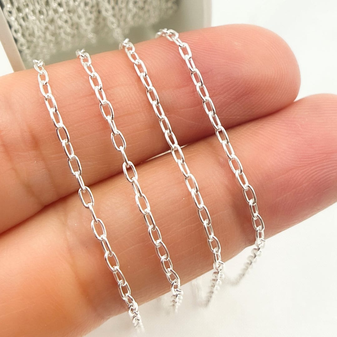 アクセサリー oval top silver chain necklace archive Chain 002-665-2000039 SS - Silver Chains | Van Atkins