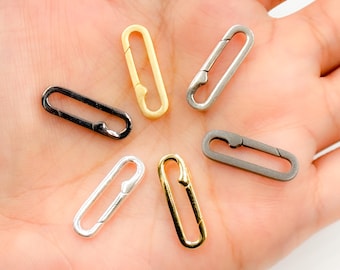 925 Sterling Silver Rectangle Clasps, Wholesale Findings for DIY Jewelry Making. 1361