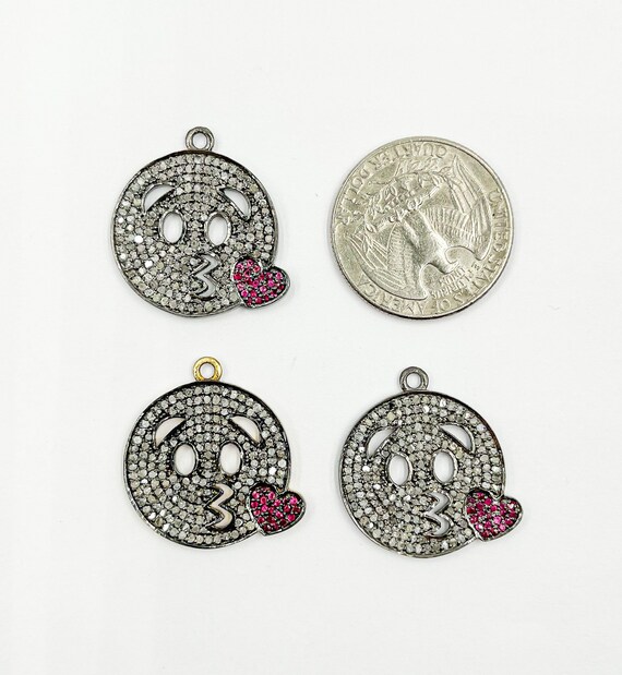 Emoji sale diamond pendant