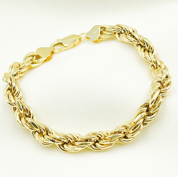 Brilliance Fine Jewelry 10K Yellow Gold 4.9mm Rope India | Ubuy