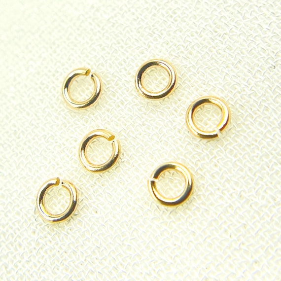 14K Gold Filled Open Jump Ring, Permanent Jewelry, Jump Rings, 26