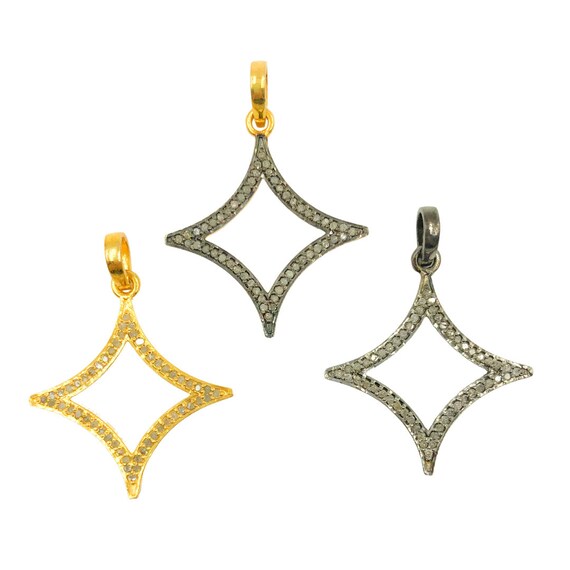 Pave diamond pendants wholesale sale