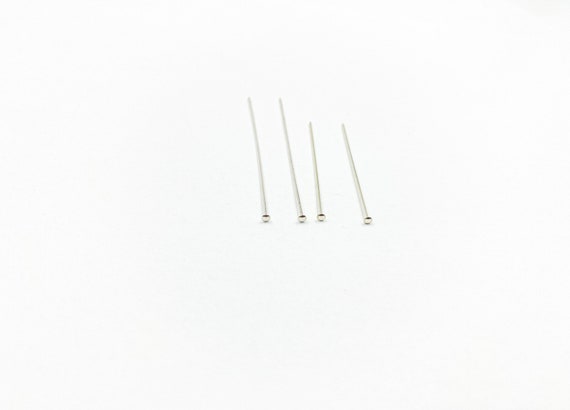 Spilli A Testa Piatta In Argento Sterling Calibro 22, 24, 26, Da - Foto 8