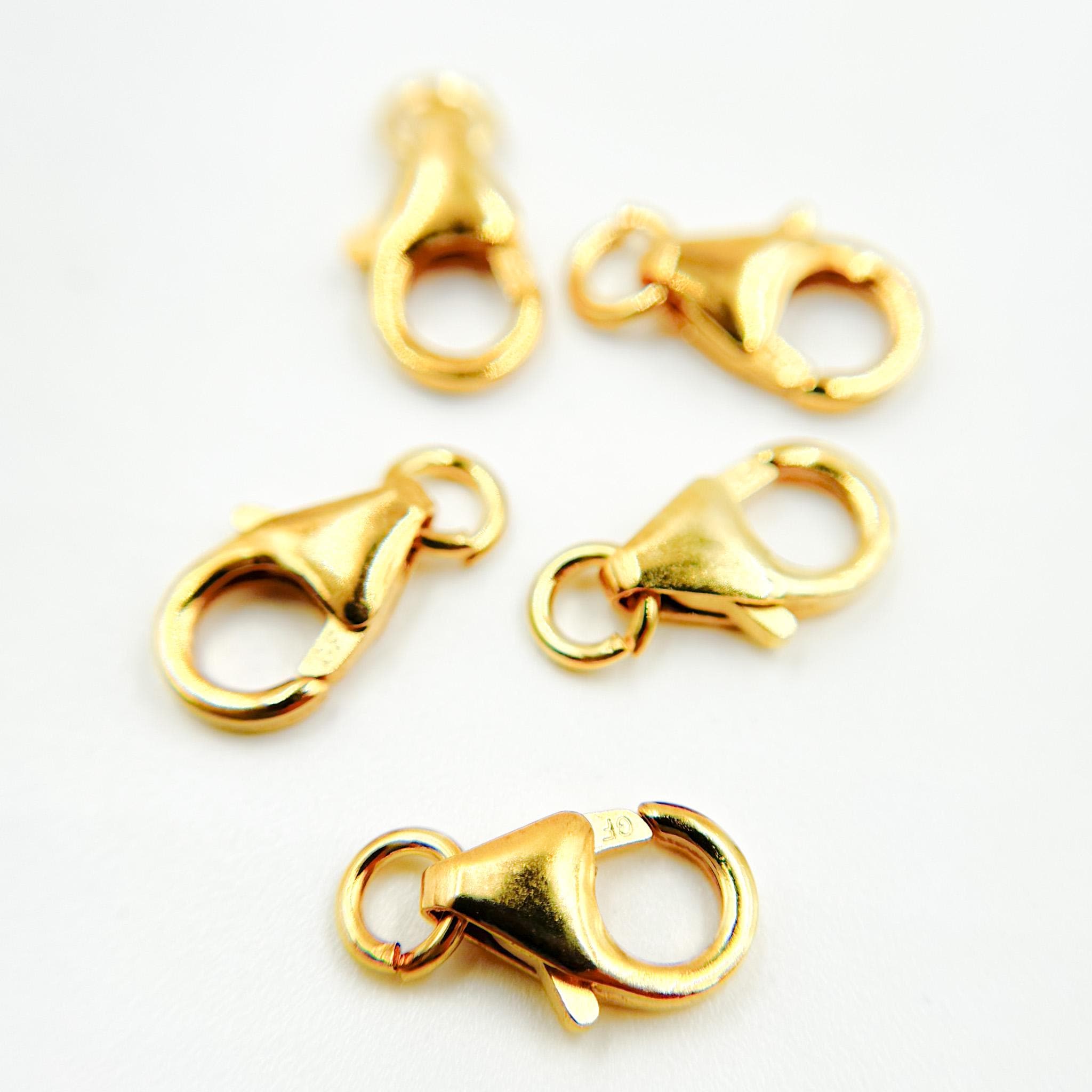 14K Sold Oval Straght Lobster Claw Clasp. 14K Gold Fndngs. Sold
