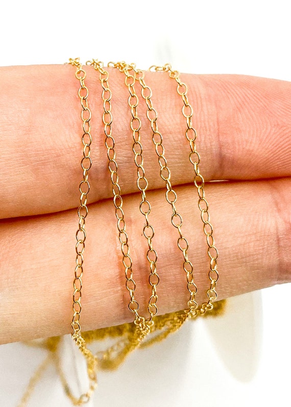 1FT 1.9x1.5mm 14k Gold Filled Chain by 