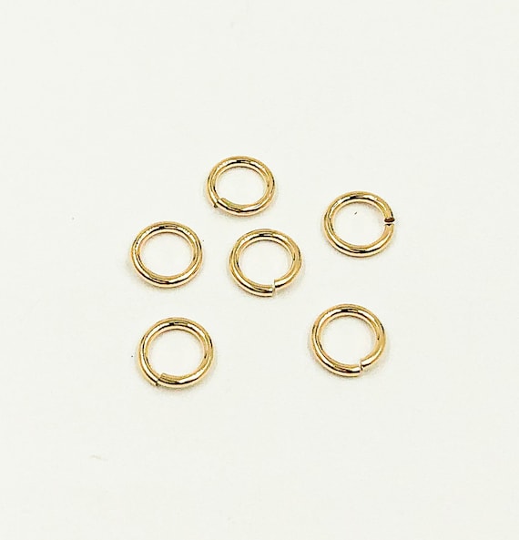 10pcs 5mm 22ga OPEN 14k Gold Filled Jump Ring, Open Jump Ring Gold Bulk  Findings, Wholesale Gold Jewelry Supply Bulk, Gold Fill Jump Ring 