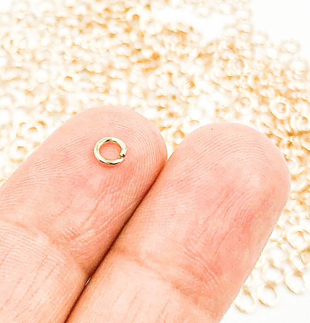4mm 22ga Open 14k Gold Filled Jump Ring, Open Jump Ring Gold Bulk
