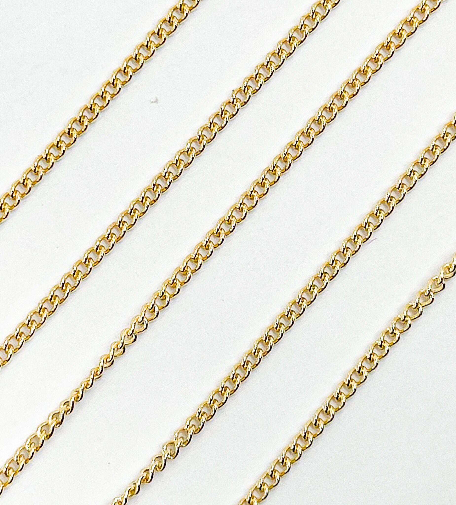 1FT 1.5mm 14k Gold Filled Cable Chain Tiny Link Chain Etsy