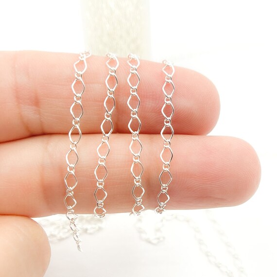 Wholesale sterling silver chain sale by the foot
