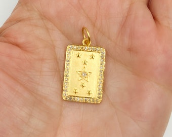 ダイヤモンドチャーム two ply 572 Zodiac Initial Diamond Charm K18YG トゥー プライ
