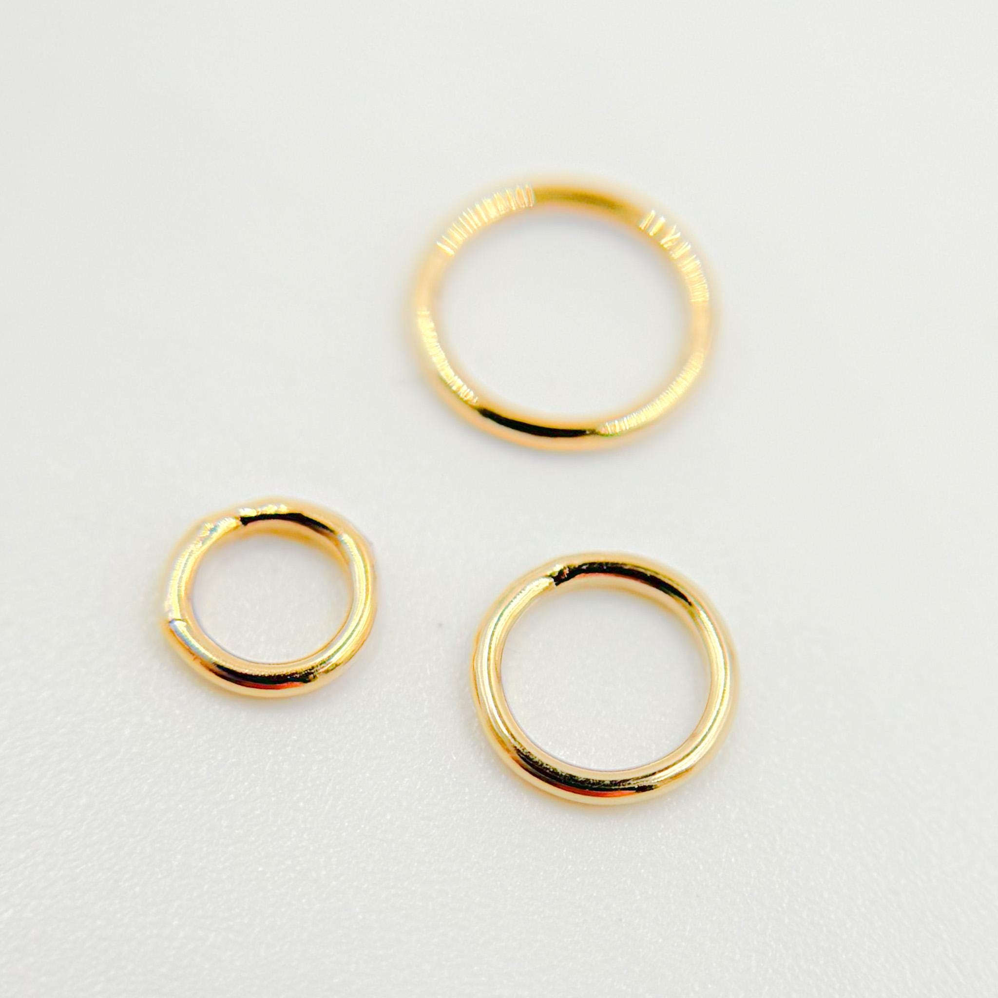 6mm 22ga 14k Gold Filled Close Jump Ring, Wholesale Findings