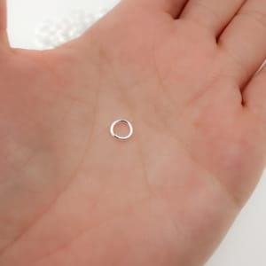 6mm 18ga 925 Sterling Silver Open Jump Rings, Wholesale Findings Supply for DIY Jewelry Making. 5004522