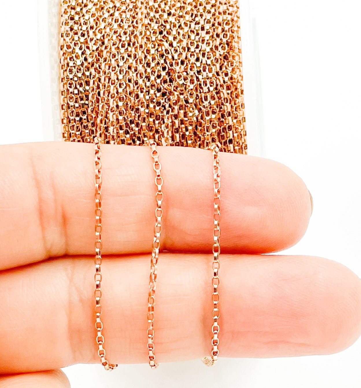 Buy Paper Clip Oval Rolo Cable Chain – EDG Beads and Gems