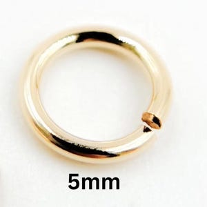 5mm 20ga Open 14k gold filled jump ring, Open Jump Ring gold Bulk Findings, gold Jewelry Supply Bulk,Gold Fill Jump Ring. 20-5GAGFOPENJR