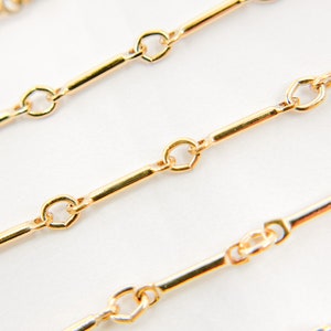 1 mm 14k gold filled Kette zu Fuß, kleine runde und lange Gliederkette, zierliche Röhrenkette 567GF