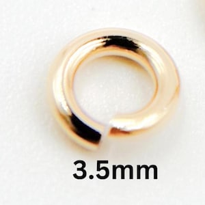 3.5mm 20ga Open gold filled jump ring, Open Jump Ring gold Bulk Findings, Wholesale gold Jewelry Supply, Gold Jump Ring. 20-3.5GAGFOPENJR