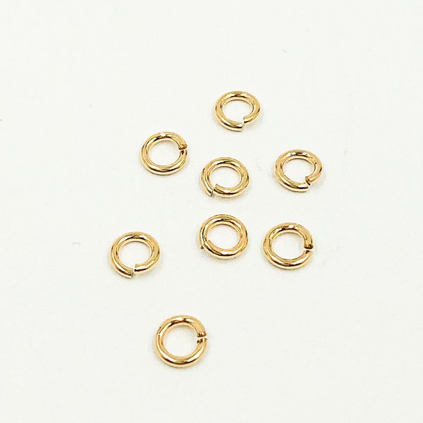 3mm 24ga Open 14k gold filled jump ring, Open Jump Ring gold Bulk Findings, Wholesale gold Jewelry Supply bulk, Gold Fill Jump Ring. 4004415