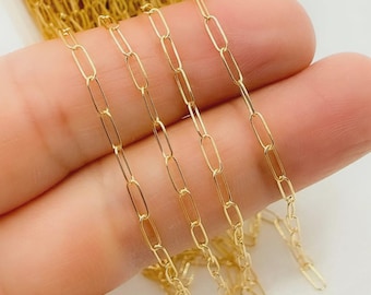 14K guldfylld gemkedja • Smyckestillverkningstillbehör. 1606GF