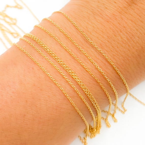 Gold filled necklace chain discount